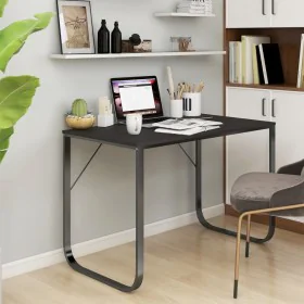 Black chipboard computer desk 110x60x73 cm by vidaXL, Desks - Ref: Foro24-30200, Price: 110,36 €, Discount: %
