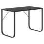 Black chipboard computer desk 110x60x73 cm by vidaXL, Desks - Ref: Foro24-30200, Price: 110,36 €, Discount: %