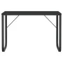 Black chipboard computer desk 110x60x73 cm by vidaXL, Desks - Ref: Foro24-30200, Price: 110,36 €, Discount: %