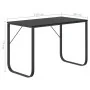 Black chipboard computer desk 110x60x73 cm by vidaXL, Desks - Ref: Foro24-30200, Price: 110,36 €, Discount: %
