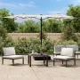 Doppelter Sonnenschirm mit sandweißen LED-Lichtern 316x240 cm von vidaXL, Sonnenschirme - Ref: Foro24-362969, Preis: 137,26 €...