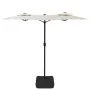 Doppelter Sonnenschirm mit sandweißen LED-Lichtern 316x240 cm von vidaXL, Sonnenschirme - Ref: Foro24-362969, Preis: 137,26 €...