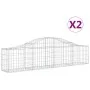 Gabionenkörbe 2 Stück bogenförmiges Eisen 200x30x40/60 cm von vidaXL, Töpfe und Pflanzgefäße - Ref: Foro24-3145367, Preis: 10...