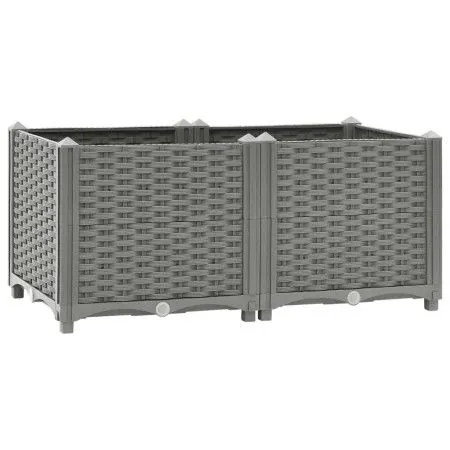 Arriate polipropileno 80x40x38 cm de vidaXL, Maceteros y jardineras - Ref: Foro24-153294, Precio: 53,01 €, Descuento: %