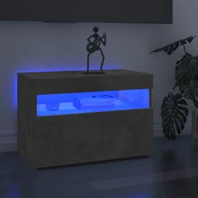 TV cabinet with LED lights concrete gray 60x35x40 cm by vidaXL, TV Furniture - Ref: Foro24-804417, Price: 41,71 €, Discount: %