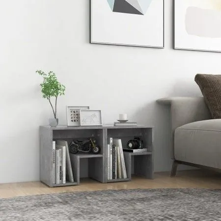 Bedside tables 2 pcs concrete gray plywood 40x30x40 cm by vidaXL, Nightstands - Ref: Foro24-806337, Price: 42,66 €, Discount: %