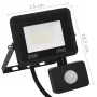 LED-Strahler mit Sensor 20 W warmweiß von vidaXL, Strahler und Reflektoren - Ref: Foro24-149624, Preis: 25,77 €, Rabatt: %