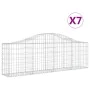 Gabionenkörbe 7 Stk. Bogenform Eisen 200x30x60/80 cm von vidaXL, Töpfe und Pflanzgefäße - Ref: Foro24-3145393, Preis: 589,29 ...