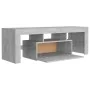 TV cabinet with LED lights concrete gray 120x35x40 cm by vidaXL, TV Furniture - Ref: Foro24-804350, Price: 78,95 €, Discount: %