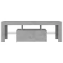 TV-Schrank mit LED-Leuchten betongrau 120x35x40 cm von vidaXL, TV-Möbel - Ref: Foro24-804350, Preis: 79,96 €, Rabatt: %