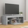 TV cabinet with LED lights concrete gray 120x35x40 cm by vidaXL, TV Furniture - Ref: Foro24-804350, Price: 78,95 €, Discount: %