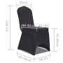 Elastischer Stuhlbezug 4 Einheiten anthrazitgrau von vidaXL, Abdeckungen - Ref: Foro24-131415, Preis: 20,58 €, Rabatt: %