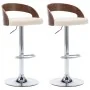 Küchenhocker 2 Stück Kunstleder gebogenes Holz creme von vidaXL, Küchenhocker - Ref: Foro24-283145, Preis: 264,72 €, Rabatt: %