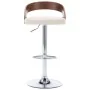 Taburetes de cocina 2 uds cuero sintético madera curvada crema de vidaXL, Taburetes de cocina - Ref: Foro24-283145, Precio: 2...