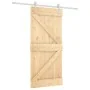 Sliding door with solid pine wood fittings 95x210 cm by vidaXL, Doors - Ref: Foro24-3203022, Price: 217,86 €, Discount: %