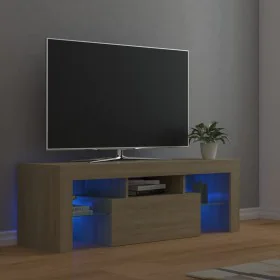 TV-Möbel mit LED-Leuchten Sonoma Eiche 120x35x40 cm von vidaXL, TV-Möbel - Ref: Foro24-804349, Preis: 75,75 €, Rabatt: %