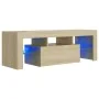 TV-Möbel mit LED-Leuchten Sonoma Eiche 120x35x40 cm von vidaXL, TV-Möbel - Ref: Foro24-804349, Preis: 75,65 €, Rabatt: %