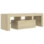 TV-Möbel mit LED-Leuchten Sonoma Eiche 120x35x40 cm von vidaXL, TV-Möbel - Ref: Foro24-804349, Preis: 75,65 €, Rabatt: %