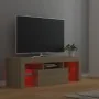 Mueble de TV con luces LED roble Sonoma 120x35x40 cm de vidaXL, Muebles TV - Ref: Foro24-804349, Precio: 75,65 €, Descuento: %