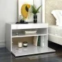 TV-Schränke mit LED-Leuchten, 2 Stück, glänzend weiß, 60 x 35 x 40 cm von vidaXL, TV-Möbel - Ref: Foro24-804422, Preis: 78,42...
