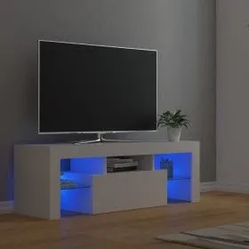 Mueble para TV con luces LED blanco 120x35x40 cm de vidaXL, Muebles TV - Ref: Foro24-804346, Precio: 76,42 €, Descuento: %