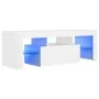 Mueble para TV con luces LED blanco 120x35x40 cm de vidaXL, Muebles TV - Ref: Foro24-804346, Precio: 76,42 €, Descuento: %