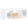 Mueble para TV con luces LED blanco 120x35x40 cm de vidaXL, Muebles TV - Ref: Foro24-804346, Precio: 76,42 €, Descuento: %