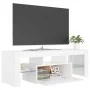 Mueble para TV con luces LED blanco 120x35x40 cm de vidaXL, Muebles TV - Ref: Foro24-804346, Precio: 76,42 €, Descuento: %