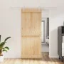 Sliding door with solid pine wood hardware 85x210 cm by vidaXL, Doors - Ref: Foro24-3203028, Price: 167,72 €, Discount: %