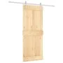 Sliding door with solid pine wood hardware 85x210 cm by vidaXL, Doors - Ref: Foro24-3203028, Price: 167,72 €, Discount: %