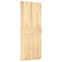 Sliding door with solid pine wood hardware 85x210 cm by vidaXL, Doors - Ref: Foro24-3203028, Price: 167,72 €, Discount: %