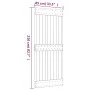 Sliding door with solid pine wood hardware 85x210 cm by vidaXL, Doors - Ref: Foro24-3203028, Price: 167,72 €, Discount: %