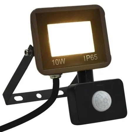 Foco LED con sensor 10 W blanco cálido de vidaXL, Focos y reflectores - Ref: Foro24-149623, Precio: 18,49 €, Descuento: %