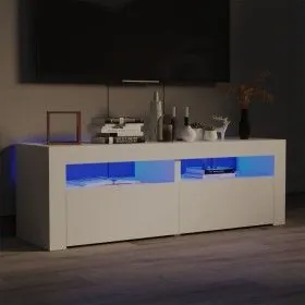 Mueble para TV con luces LED blanco 120x35x40 cm de vidaXL, Muebles TV - Ref: Foro24-804355, Precio: 126,49 €, Descuento: %