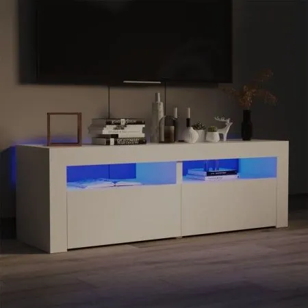 TV-Schrank mit weißen LED-Leuchten 120x35x40 cm von vidaXL, TV-Möbel - Ref: Foro24-804355, Preis: 126,49 €, Rabatt: %