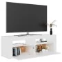 TV-Schrank mit weißen LED-Leuchten 120x35x40 cm von vidaXL, TV-Möbel - Ref: Foro24-804355, Preis: 126,49 €, Rabatt: %