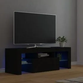 TV cabinet with LED lights black 120x35x40 cm by vidaXL, TV Furniture - Ref: Foro24-804347, Price: 73,87 €, Discount: %