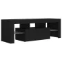 TV-Schrank mit LED-Leuchten schwarz 120x35x40 cm von vidaXL, TV-Möbel - Ref: Foro24-804347, Preis: 73,87 €, Rabatt: %