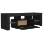 TV-Schrank mit LED-Leuchten schwarz 120x35x40 cm von vidaXL, TV-Möbel - Ref: Foro24-804347, Preis: 73,87 €, Rabatt: %