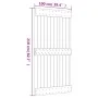 Puerta corredera con herrajes madera maciza de pino 100x210 cm de vidaXL, Puertas - Ref: Foro24-3203031, Precio: 220,67 €, De...