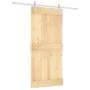 Puerta corredera con herrajes madera maciza de pino 95x210 cm von vidaXL, Türen - Ref: Foro24-3203030, Preis: 192,11 €, Rabat...