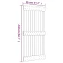 Puerta corredera con herrajes madera maciza de pino 95x210 cm von vidaXL, Türen - Ref: Foro24-3203030, Preis: 192,11 €, Rabat...
