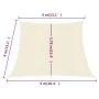 Cremefarbenes HDPE-Segelsegel, 160 g/m², 4/5 x 4 m von vidaXL, Sonnenschirme - Ref: Foro24-311216, Preis: 39,86 €, Rabatt: %
