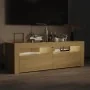 Mueble de TV con luces LED roble Sonoma 120x35x40 cm de vidaXL, Muebles TV - Ref: Foro24-804358, Precio: 83,30 €, Descuento: %