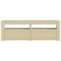 Mueble de TV con luces LED roble Sonoma 120x35x40 cm de vidaXL, Muebles TV - Ref: Foro24-804358, Precio: 83,30 €, Descuento: %