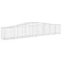 3 units of arched-shaped gabion baskets, iron, 400x50x60/80 cm. by vidaXL, Pots and planters - Ref: Foro24-3145931, Price: 41...