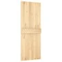 Schiebetür mit Beschlägen aus massivem Kiefernholz, 80 x 210 cm von vidaXL, Türen - Ref: Foro24-3203033, Preis: 198,32 €, Rab...