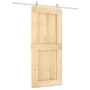 Schiebetür mit massivem Kiefernholzbeschlägen 90x210 cm von vidaXL, Türen - Ref: Foro24-3203035, Preis: 211,11 €, Rabatt: %