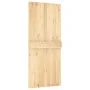 Sliding door with solid pine wood hardware 90x210 cm by vidaXL, Doors - Ref: Foro24-3203035, Price: 211,11 €, Discount: %