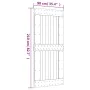 Schiebetür mit massivem Kiefernholzbeschlägen 90x210 cm von vidaXL, Türen - Ref: Foro24-3203035, Preis: 211,11 €, Rabatt: %
